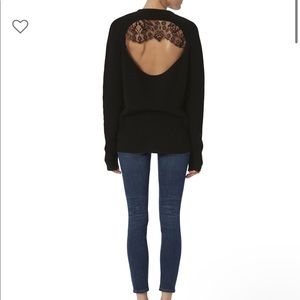 ALC Peter cut out Lace back sweater